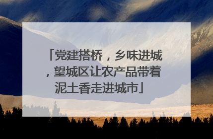 党建搭桥，乡味进城，望城区让农产品带着泥土香走进城市